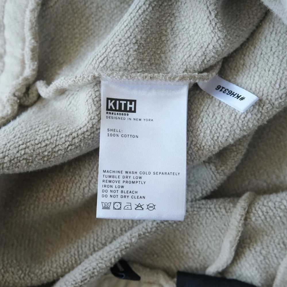 Kith Bennett Sweatpants Mens White Pepper Cargo Streetwear XL KH6316
